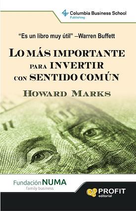 LO MÁS IMPORTANTE PARA INVERTIR CON SENTIDO COMÚN | 9788415505860 | MARKS, HOWARD