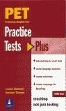 PRACTICE TESTS FOR PET PLUS WITH KEY | 9780582382565 | HASHEMI, LOUISE