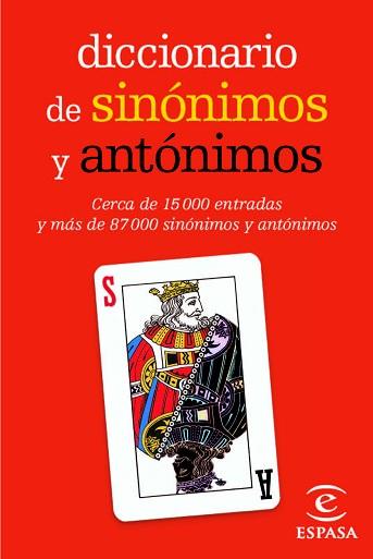 DICCIONARIO MINI DE SINONIMOS Y ANTONIMOS | 9788467036886 | ESPASA CALPE