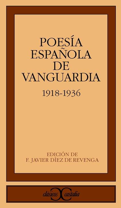 POESIA ESPAÑOLA DE VANGUARDIA (1918-1936) | 9788470397202 | VARIOS AUTORES