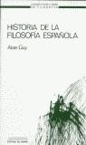 HISTORIA DE LA FILOSOFIA ESPAÑOLA | 9788485887873 | GUY, ALAIN