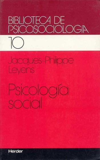 PSICOLOGIA SOCIAL | 9788425411915 | LEYENS, JACQUES-PHILIPPE