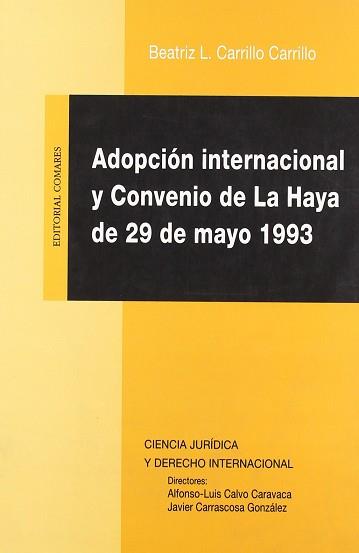 ADOPCION UNTERNACIONAL Y CONVENIO DE LA HAYA | 9788484447139 | CARRILLO CARRILLO, BEATRIZ L.