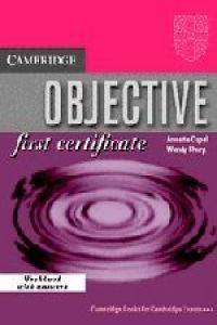 OBJECTIVE FIRST CERTIFICATE WORKBOOK (WITH ANSWERS) | 9780521778015 | CAPEL, ANNETTE