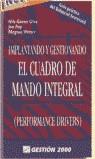 IMPLANTADO Y GESTIONANDO EL CUADRO DE MANDO INTEGRAL | 9788480884396 | OLVE, NILS-GORAN