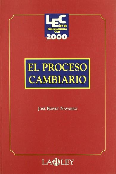 PROCESO CAMBIARIO, EL | 9788476957929 | BONET NAVARRO, JOSE