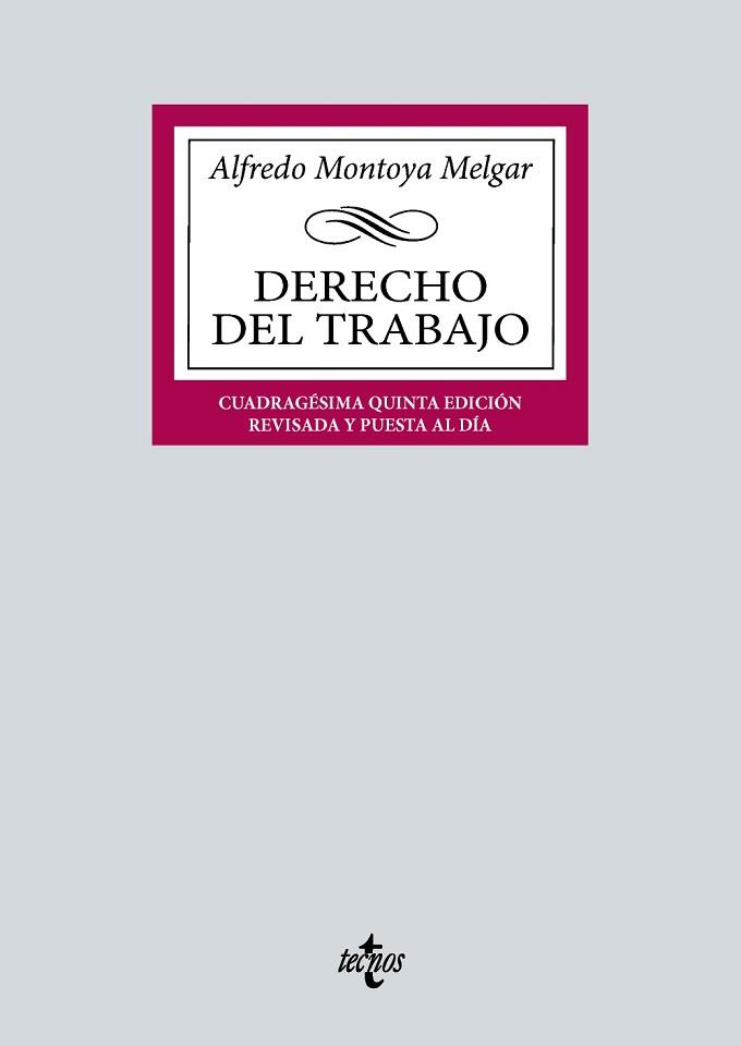 DERECHO DEL TRABAJO | 9788430990498 | MONTOYA MELGAR, ALFREDO