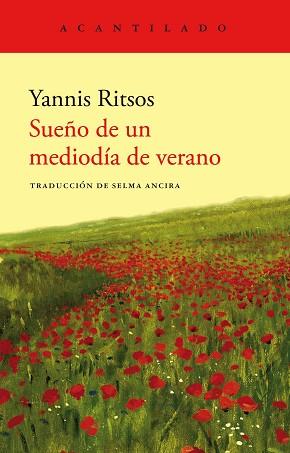 SUEÑO DE UN MEDIODÍA DE VERANO | 9788419036797 | RITSOS, YANNIS