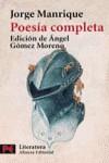 POESIA COMPLETA (MANRIQUE) (LB) | 9788420634869 | MANRIQUE, JORGE