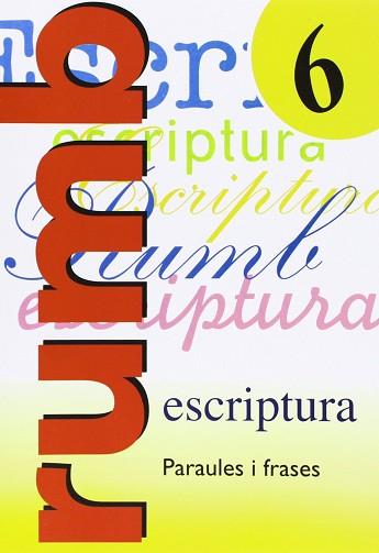 RUMB 2000 6 QUADERN ESCRIPTURA | 9788486545154 | MARTI FUSTER, R. M.