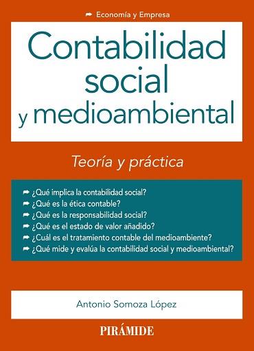 CONTABILIDAD SOCIAL Y MEDIOAMBIENTAL | 9788436834956 | SOMOZA LÓPEZ, ANTONIO