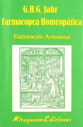 FARMACOPEA HOMEOPATICA. ELABORACION ARTESANAL | 9788485639793 | JAHR, G. H. G.