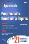 PROGRAMACION ORIENTADA A OBJETOS APRENDIENDO | 9789702603665 | SINTES, ANTHONY