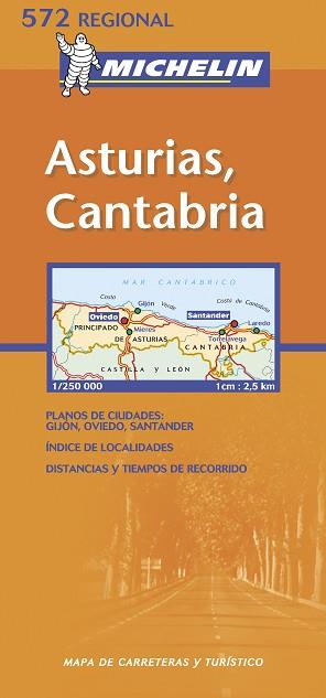 MAPA ASTURIAS CANTABRIA 572 | 9782061008911 | VARIS