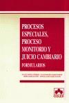 PROCESOS ESPECIALES PROCESO MONITORIO Y JUICIO CAMBIARIO | 9788478796298 | ORTIZ GUTIERREZ, M.CRUZ