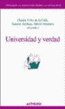 UNIVERSIDAD Y VERDAD | 9788476586365 | VELEZ DE LA CALLE, CLAUDIA