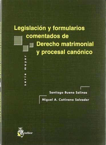 LEGISLACION Y FORMULARIOS COMENTADOS DE DERECHO MATRIMONIAL | 9788495458698 | BUENO SALINAS, SANTIAGO