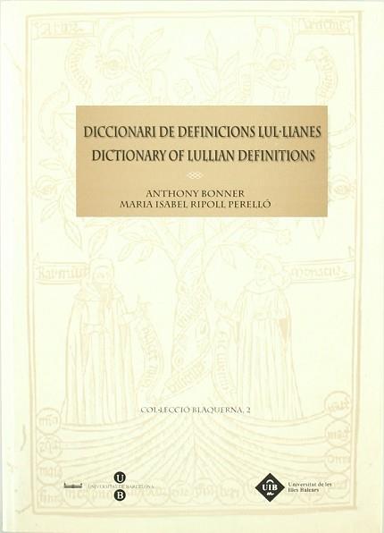 DICCIONARI DE DEFINICIONS LUL.LIANES | 9788483383797 | BONNER, ANTHONY; RIPOLL PERELLO, MARIA ISABEL