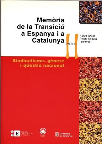 MEMORIA DE LA TRANSICIO A ESPANYA I A CATALUNYA | 9788483382967 | ARACIL, RAFAEL