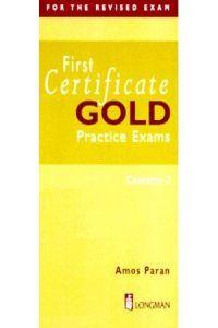 FIRST CERTIFICATE GOLD PRACTICE EXAMS (WITH KEY) | 9780582279209 | PARAN, AMOS