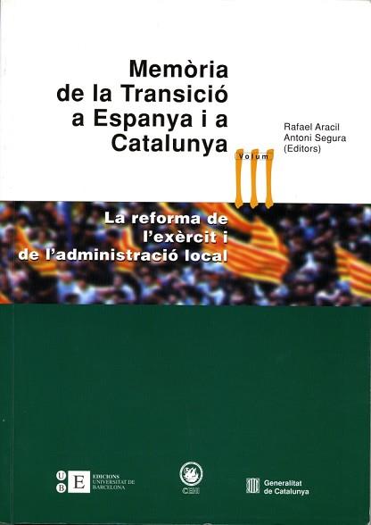 MEMORIA DE LA TRANSICIO A ESPANYA I A CATALUNYA VOL.3 | 9788483383292 | ARACIL, RAFAEL