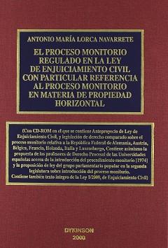 PROCESO MONITORIO REGULADO EN LA LEY DE ENJUICIAMIENTO CIVIL | 9788481556131 | LORCA NAVARRETE, ANTONIO MARIA