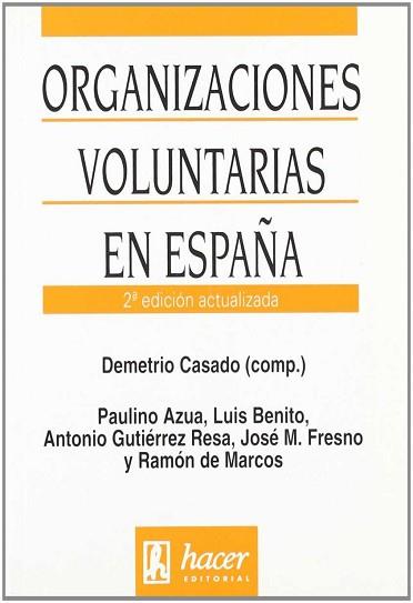 ORGANIZACIONES VOLUNTARIAS EN ESPAÑA | 9788488711168 | CASADO, DEMETRIO