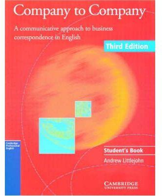 COMPANY TO COMPANY STUDENT'S BOOK | 9780521654128 | LITTLEJOHN, ANDREW