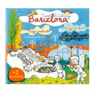 BARCELONA TRAVELCOLORING | 9788460836827 | AA.VV.