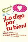 LO DIGO POR TU BIEN | 9788449312458 | TANNEN, DEBORAH