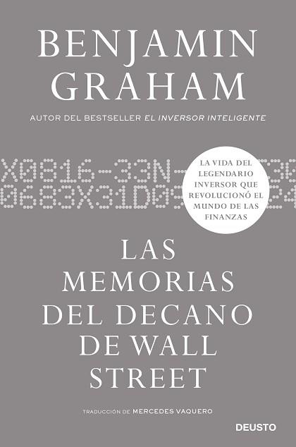 MEMORIAS DEL DECANO DE WALL STREET | 9788423435968 | GRAHAM, BENJAMIN