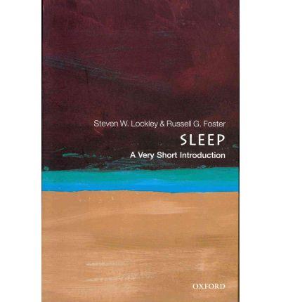 SLEEP A VERY SHORT INTRODUCTION | 9780199587858 | VERY SHORT INTRODUCTION