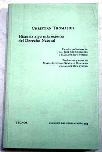 HISTORIA ALGO MAS EXTENSA DEL DERECHO NATURAL | 9788430932566 | THOMASIUS, CHRISTIAN