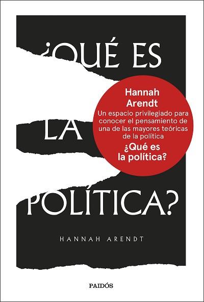 ¿QUÉ ES LA POLÍTICA? | 9788449342585 | ARENDT, HANNAH