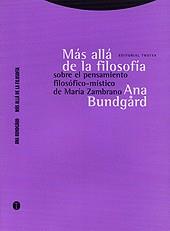 MAS ALLA DE LA FILOSOFIA | 9788481644289 | BUNDGARD, ANA