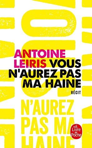 VOUS N'AUREZ PAS MA HAINE | 9782253132035 | LEIRIS, ANTOINE