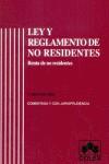 LEY Y REGLAMENTO DE NO RESIDENTES | 9788478797196 | MEDINA CEPERO, JUAN RAMON