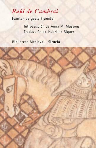 RAUL DE CAMBRAI ( CANTAR DE GESTA FRANCES ) | 9788498410617 | ANÓNIMO DEL SIGLO XII,