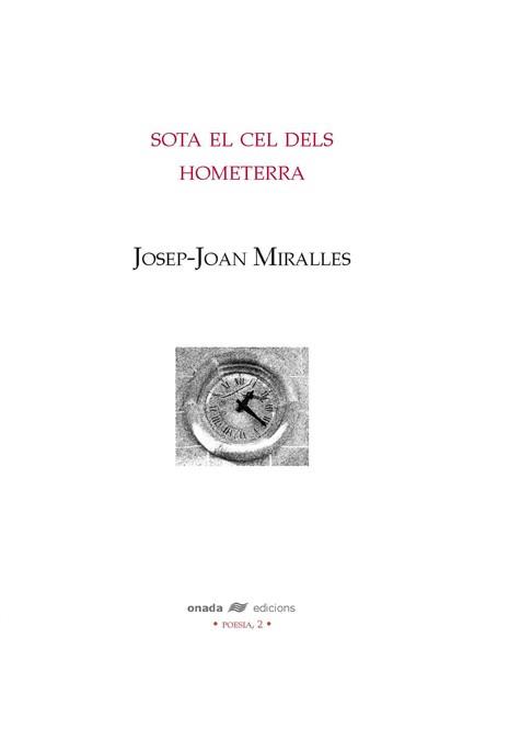 SOTA EL CEL DELS HOMETERRA | 9788496623200 | MIRALLES, JOSEP JOAN