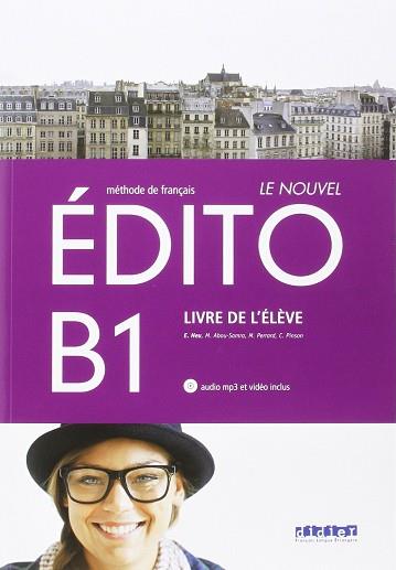 LE NOUVEL EDITO B1 ELEVE+CD+DVD | 9788490492062 | VARIOS