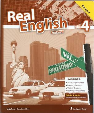 REAL ENGLISH 4 WORKBOOK BASQUE | 9789963482399 | VVAA