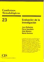 EVALUACION DE LA INVESTIGACION | 9788474762525 | BELLAVISTA, JOAN