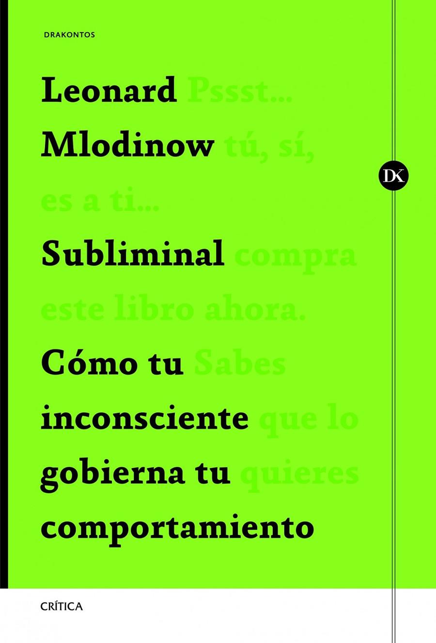 SUBLIMINAL | 9788498925388 | LEONARD MLODINOW