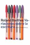 VARIACIONES SOBRE LA ESCRITURA | 9788449313004 | BARTHES, ROLAND