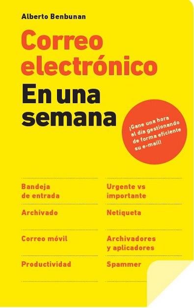 CORREO ELECTRÓNICO EN UNA SEMANA | 9788498751710 | ALBERTO BENBUNAN