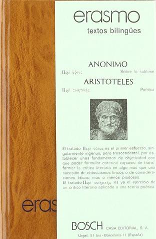 SOBRE LO SUBLIME. | 9788471625960 | ANONIMO ; ARISTOTELES