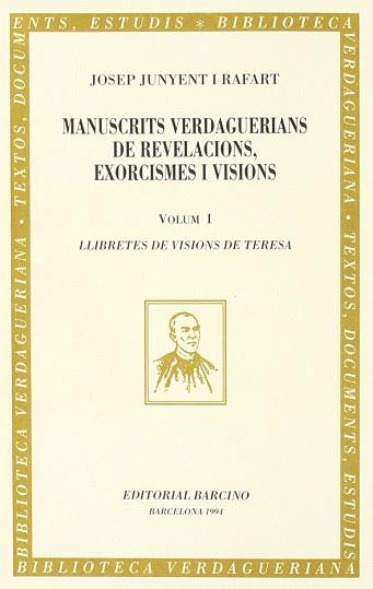 MANUSCRITS VERDAGUERIANS DE REVELACIONS EXORCISMES (2 VOL.) | 9788472266520 | JUNYENT RAFART, JOSEP