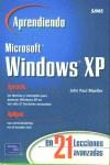 APRENDIENDO MICROSOFT WINDOWS XP EN 21 LECCIONES | 9789702603672 | MUELLER, JOHN PAUL