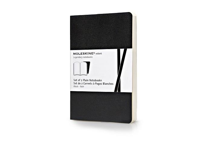 BLACK 2 PLAIN VOLANT NOTEBOOKS P NEGRO RAYADO BLAN | 9788867320493