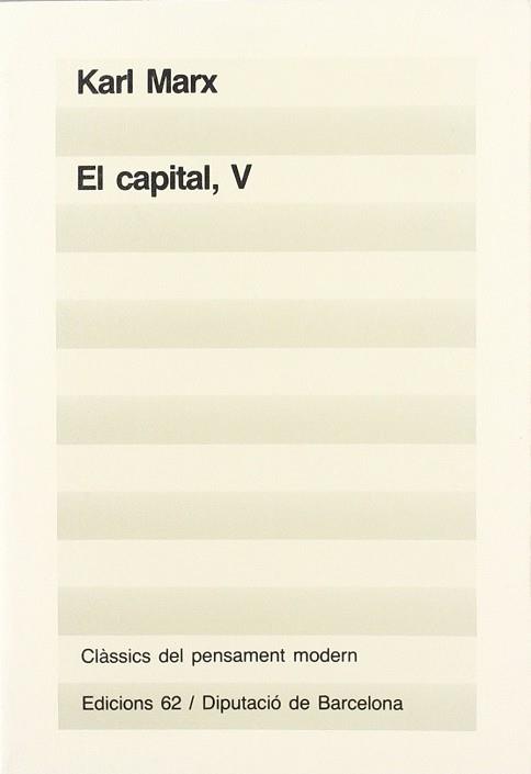 CAPITAL, EL. (T. 5) | 9788429729313 | MARX, KARL